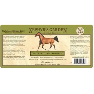 Uckele Zephyr’s Garden Tea Tree Tonic Shampoo Horse Skin Care Supplement, 32-oz jar