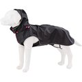 HUGO & HUDSON All-weather Waterproof Dog Raincoat, Black, Small