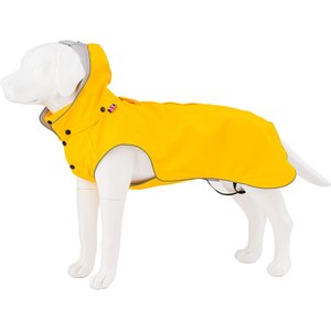 HUGO & HUDSON All-weather Waterproof Dog Raincoat, Yellow, Large