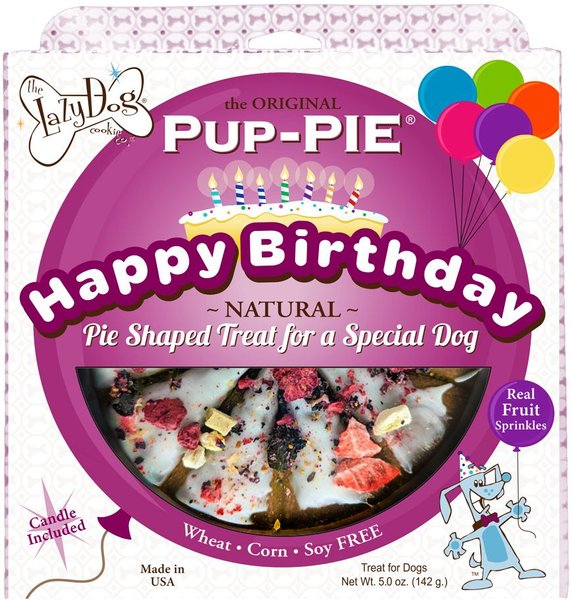 THE LAZY DOG COOKIE CO. Happy Birthday Pup-PIE Dog Treat, Unisex