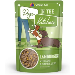 Weruva Dogs in the Kitchen Lamburgini with Lamb & Pumpkin Au Jus Grain-Free Dog Food Pouches, 2.8-oz pouch, 12 count