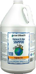 Earthbath Fragrance Free Oatmeal & Aloe Cat & Dog Shampoo, 128-oz bottle
