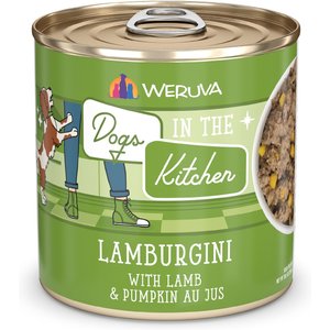 Weruva Dogs in the Kitchen, Lamburgini with Lamb & Pumpkin Wet Dog Food, 10-oz can, 12 count