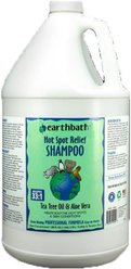 Earthbath Tea Tree Oil & Aloe Vera Hot Spot Relief Cat & Dog Shampoo, 128-oz bottle