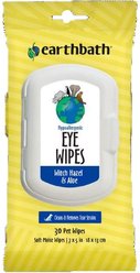 Earthbath Fragrance Free Hypoallergenic Cat & Dog Eye Wipes, 30 count