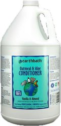 Earthbath Vanilla & Almond Scented Oatmeal & Aloe Cat & Dog Conditioner, 128-oz bottle