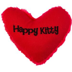 Yeowww! Hearrrt Attack Happy Kitty Cat Toy, Red
