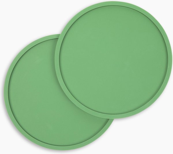 Waggo Habit Circle Silicone Dog & Cat Placemat, 2 count