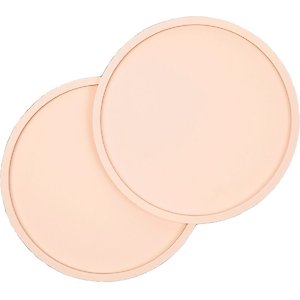 Waggo Habit Circle Silicone Dog & Cat Placemat, 2 count, Rose, Large