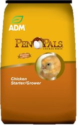 ADM Pen Pals Starter-Grower 18% Protein Crumble Chicken Feed, 25-lb bag