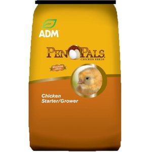 ADM Pen Pals Starter-Grower 18% Protein Crumble Chicken Feed, 25-lb bag