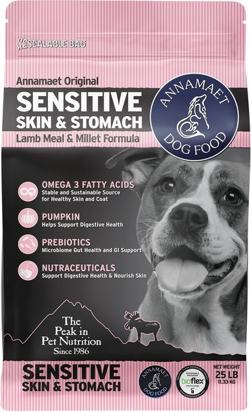 ANNAMAET Original Sensitive Skin Stomach Dry Dog Food 25 lb bag