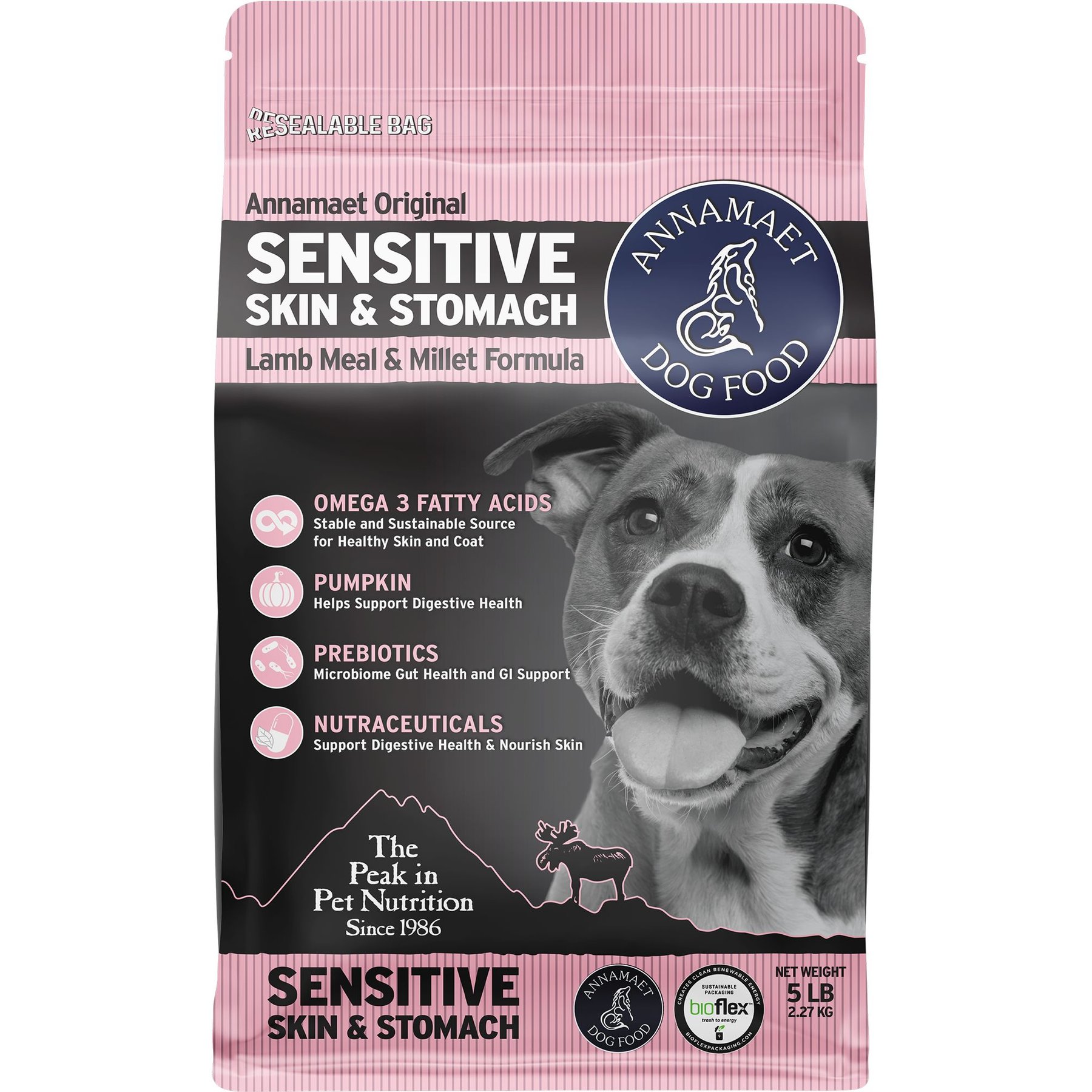 ANNAMAET Original Sensitive Skin Stomach Dry Dog Food 25 lb bag Chewy