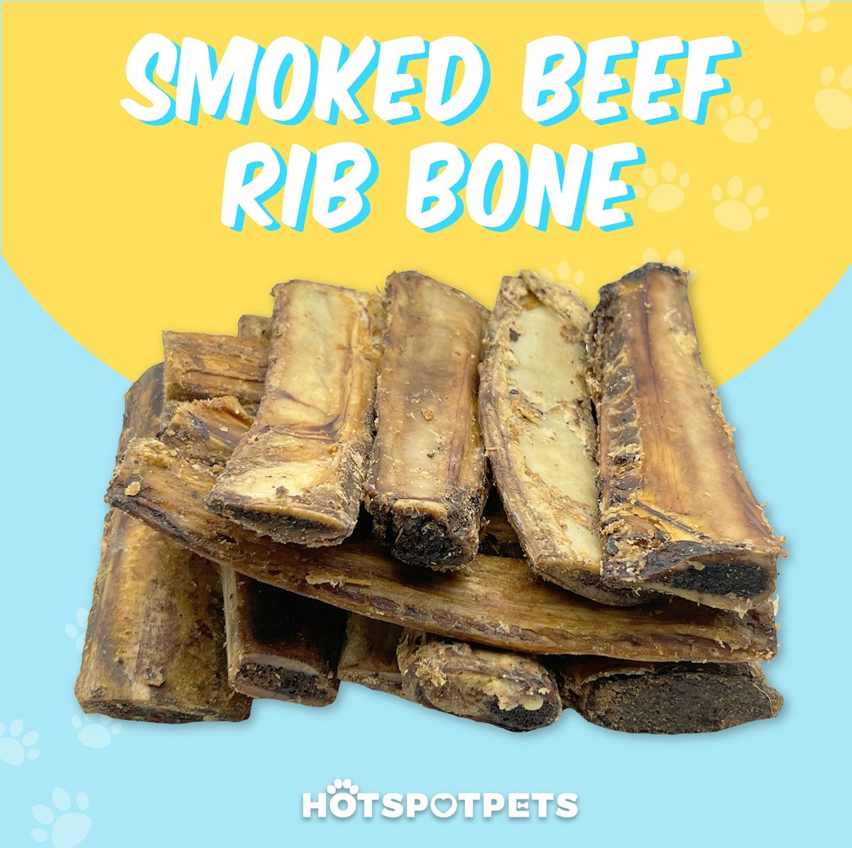 HOTSPOT PETS 6in Irresistible Beef Rib Bones Dog Bone, 24 count