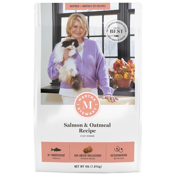 MARTHA STEWART PET FOOD Salmon Oatmeal Recipe Dry Cat Food 4 lb