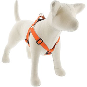 LupinePet Reflective Step In Dog Harness, Orange Diamond, Large: 19 to 28-in chest