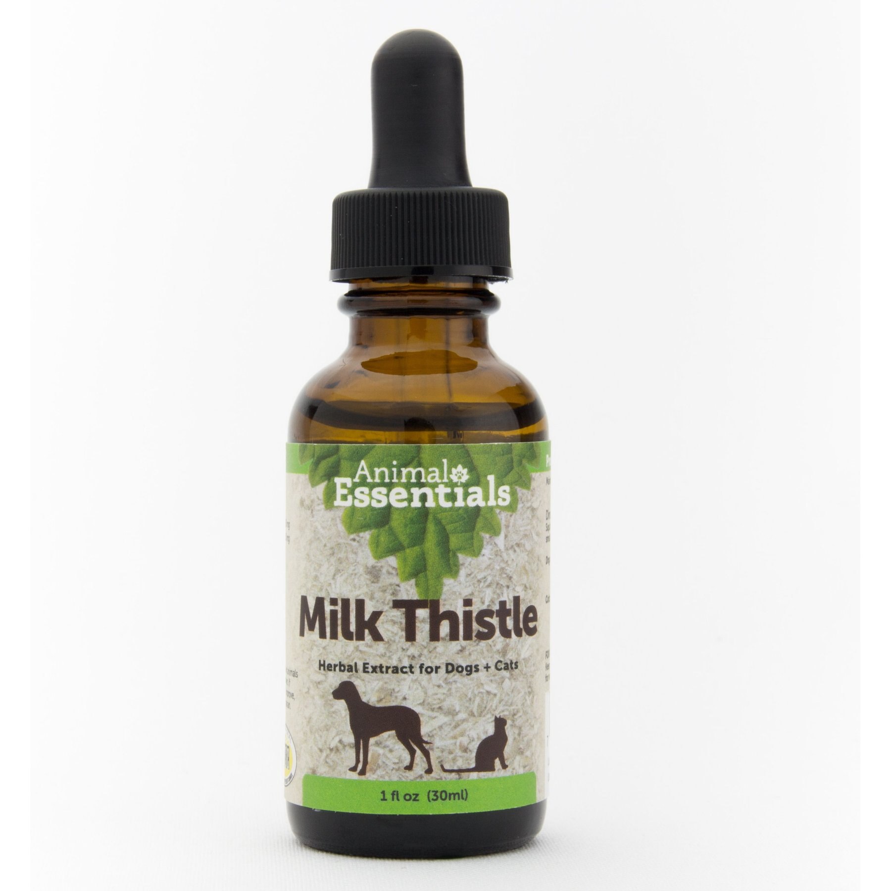 ANIMAL ESSENTIALS Milk Thistle Liquid Supplement for Dogs & Cats, 1oz