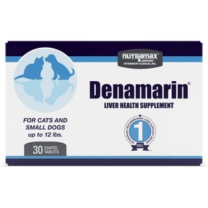 Nutramax Denamarin for Liver Health Chewable Tablets for Small Dogs & Cats, 30 count