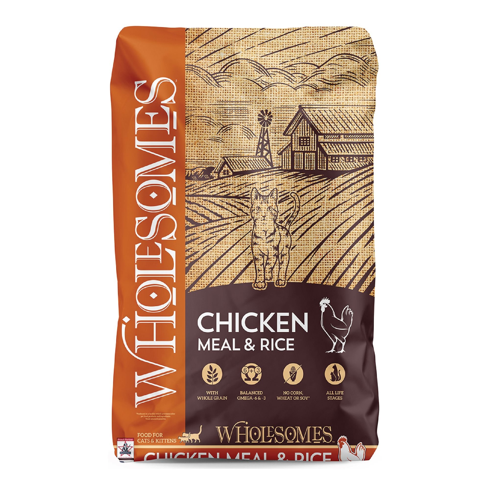 Wholesomes Chicken Meal And Rice Formula Adult Dry Cat Food Customer Questions