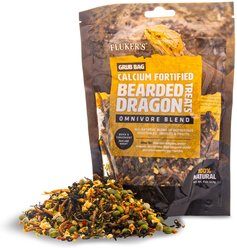 Fluker's Grub Calcium Fortified Bearded Dragons Reptile Food, 4-oz bag