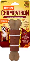 Hartz Chompathon Diamondbite Bone Tough Dog Chew Toy, Brown, Medium