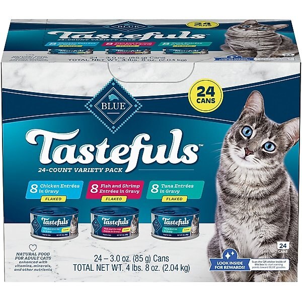 BLUE BUFFALO Tastefuls Fish & Shrimp Entrée in Gravy Flaked Wet Cat