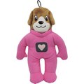 Snuggle Puppy Tender-Tuffs Easy Grab Laika Space Pup Squeaky Dog Plush Toy, Pink, Medium
