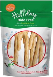 Canine Naturals Hide Free Chicken Recipe Candy Slim Dog Treats, 5 count