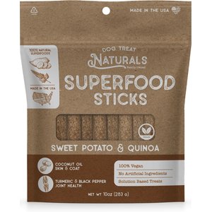 Dog Treat Naturals Sweet Potato & Quinoa Superfood Sticks Dog Treats, 10-oz bag