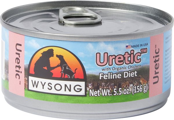 WYSONG Uretic with Organic Chicken Canned Cat Food 5.5 oz case of 24 Chewy