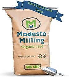 Modesto Milling Organic 15% Protein Dairy Ewe & Lamb Pellets Sheep Feed, 40-lb bag