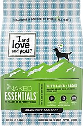 I and Love and You Naked Essentials Grain-Free Lamb and Bison Recipe Dry Dog Food, 4-lb bag