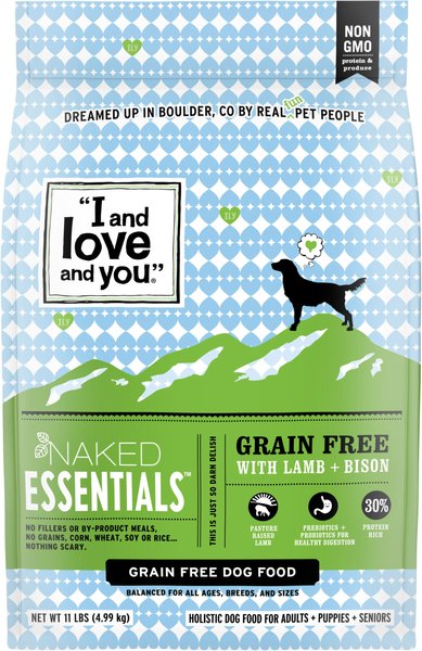 I and Love and You Naked Essentials Grain-Free Lamb and Bison Recipe Dry Dog Food, 11-lb bag slide 1 of 10
