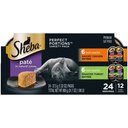 Sheba Perfect Portions Pate Multipack Poultry Entrees Wet Adult Cat Food Trays, 2.6-oz, case of 12 twin-packs