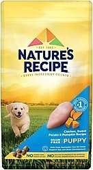 Nature's Recipe Grain-Free Chicken Sweet Potato & Pumpkin Recipe Dry Puppy Food, 4-lb bag