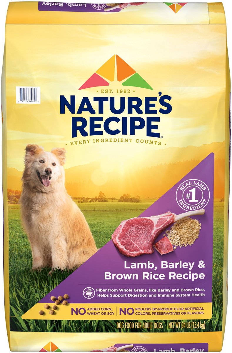 a bag of dog food