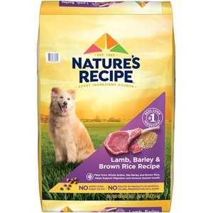 Nature's Recipe Adult Lamb, Barley & Brown Rice Recipe Dry Dog Food, 34-lb bag