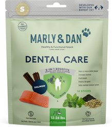 Marly & Dan Dental Care Salmon Flavored Dental Chews for Small Breed Dogs, 7-oz bag slide 1 of 2