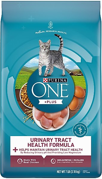 Purina ONE +Plus Urinary Tract Health Formula High Protein Adult Dry Cat Food, 7-lb bag slide 1 of 11