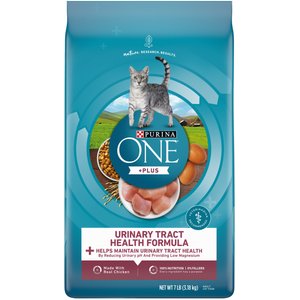 Purina ONE High Protein +Plus Urinary Tract Health Formula Dry Cat Food, 7-lb bag