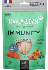 Marly & Dan Immunity Salmon Flavored Jerky Dog Treats, 6-oz bag