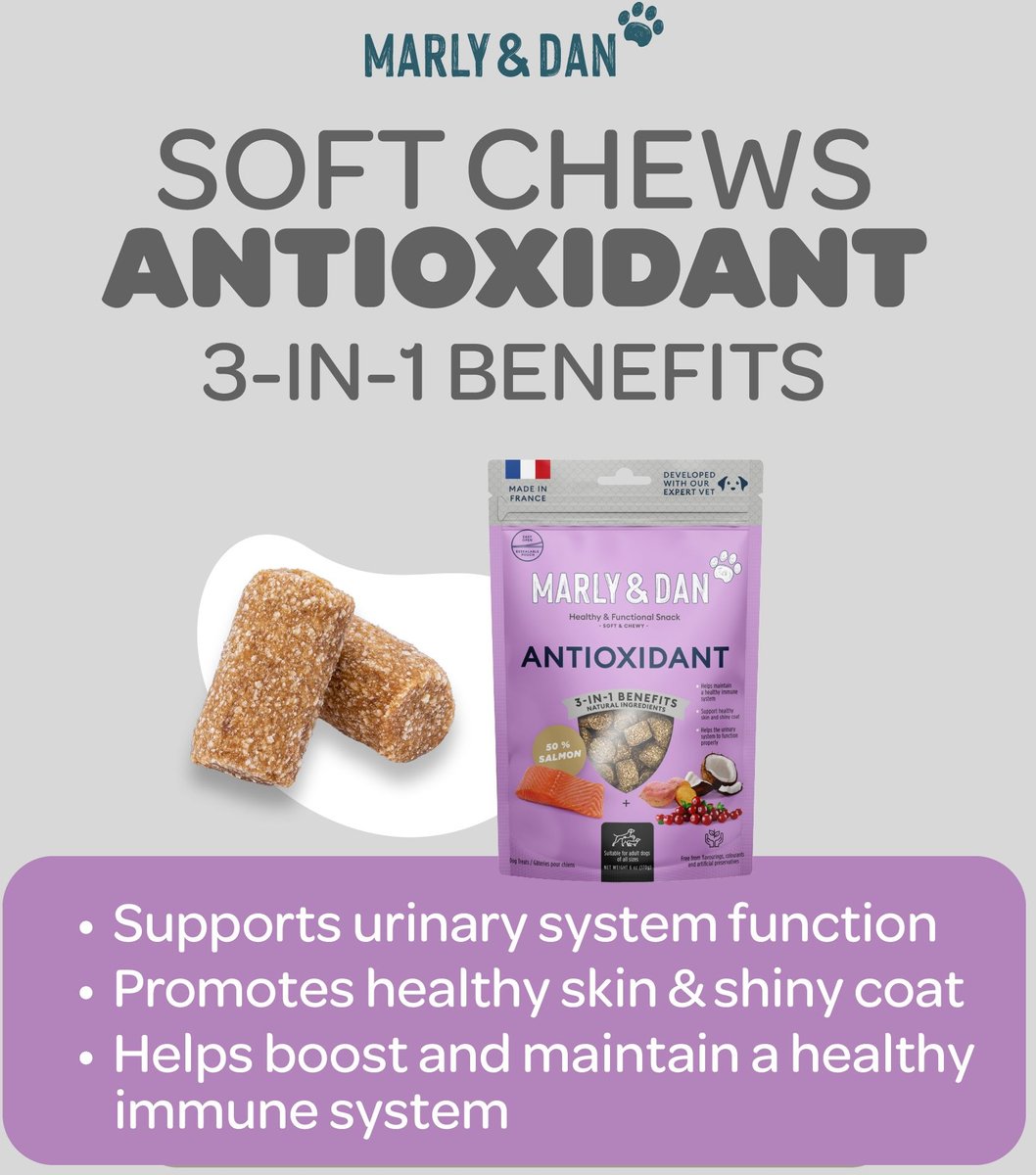 MARLY & DAN Healthy & Functional Salmon Dog Treats with Sweet Potato