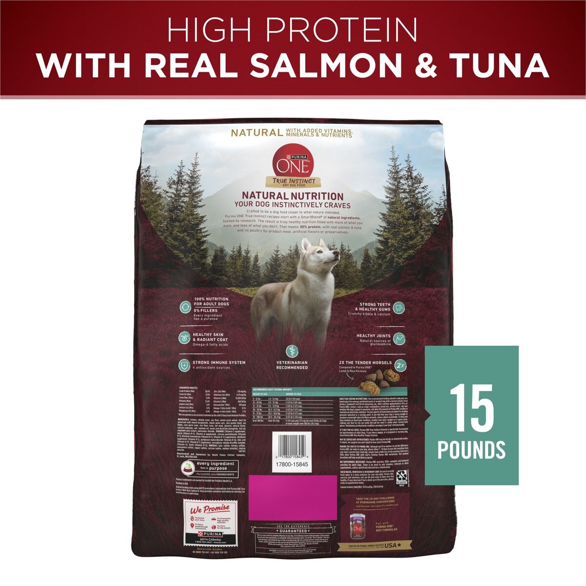 PURINA ONE Natural True Instinct High Protein Real Salmon & Tuna Dry