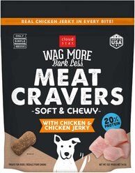 Cloud Star Wag More Bark Less Meat Cravers Chicken Soft & Chewy Dog Treats, 8-oz bag