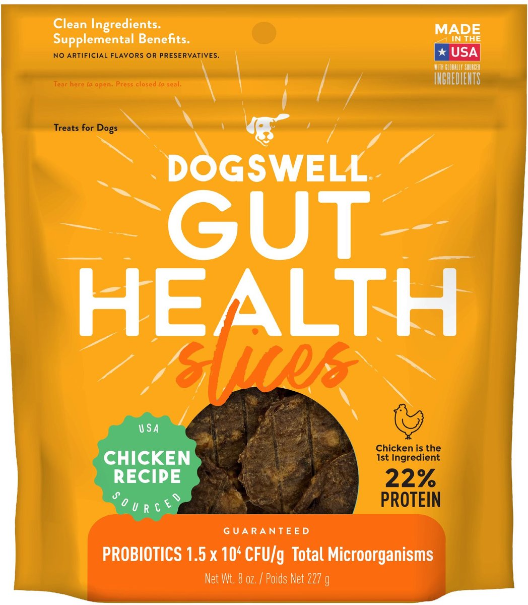 DOGSWELL Gut Health Slices Chicken Functional Soft & Chewy Dog Treats