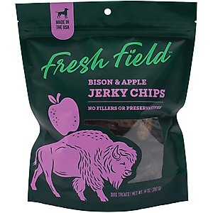 Fresh Field Bison & Apple Non-GMO Jerky Dog Treats, 5-oz bag