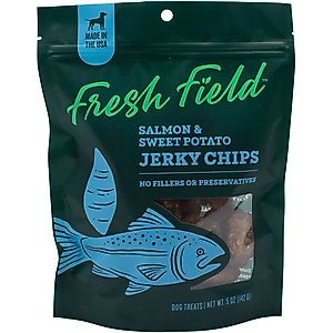 Fresh Field Salmon & Sweet Potato Non-GMO Jerky Dog Treats, 5-oz bag