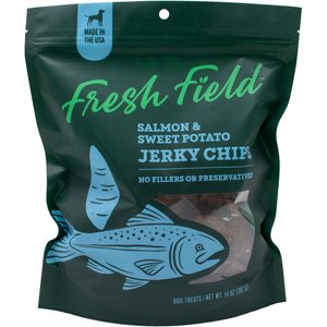 Fresh Field Salmon & Sweet Potato Non-GMO Jerky Dog Treats, 14-oz bag