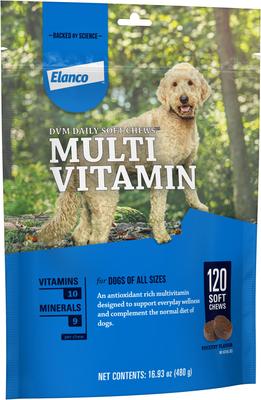 Show full view: DVM Daily Soft Chews Multi Vitamin for Dogs, 120 count bag slide 4 of 11