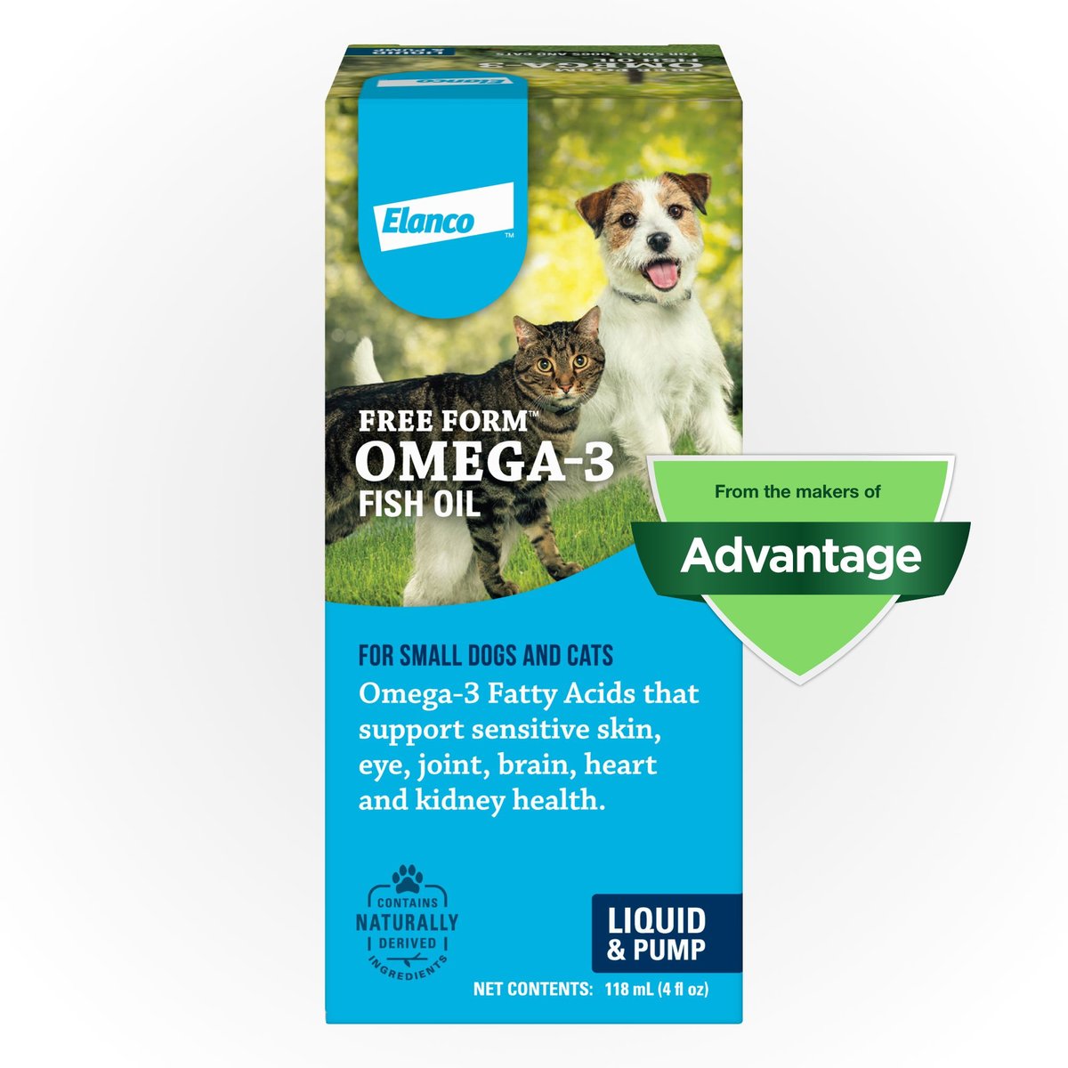 FREE FORM Fatty Acid Liquid for Dogs Cats 4 oz bottle Chewy